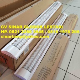 Kap Lampu RM Outbow 2x18W LED Kisi Kisi